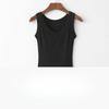 Threaded Cotton Suspender Vest for Women's Summer Breast Protection and Anti-exposure Inner Base Top