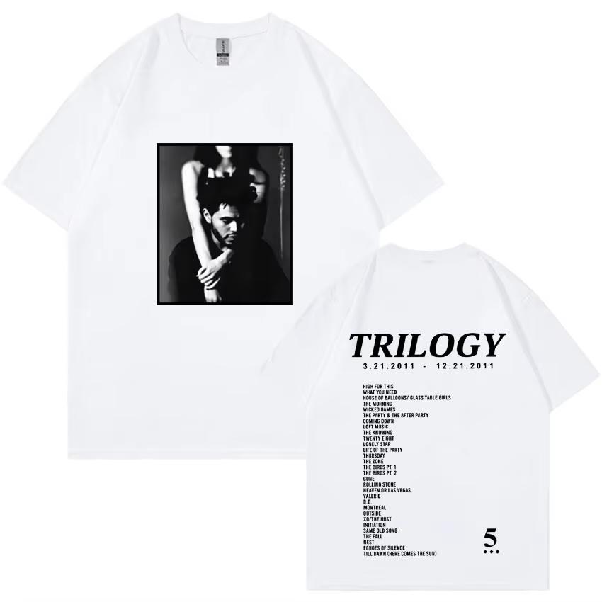 2026 The Weeknd Trilogy Music Album T Shirt Mens Fashion Tee Shirt Unisex Casual Aesthetic Short Sleeve Tshirt Streetwear
