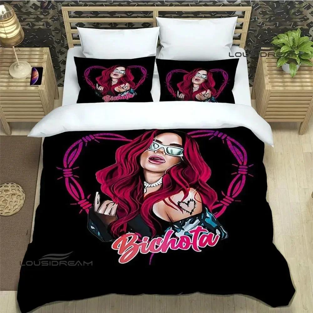 3D Print Karol G Fashion 3D Duvet Cover Bedding Set Comforter Linen Pillowcases Home Decor Single Double Twin King Queen