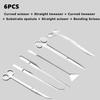 Aquarium Tools Set Scissor Tweezers Plants Wave Scissors Grass Stainless Cleaning Tools Fish Tank Shovels Aquarium Accessories