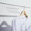 Folding Pants Rack 6 Layered Multifunctional Collapsible Stainless Steel Trouser Hangers Towel Closet Organizer White