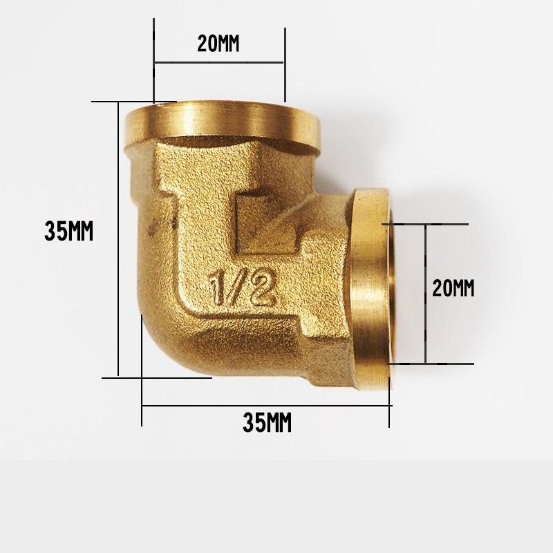 Pneumatic Plumbing Brass Pipe Fitting Male/Female Thread 1/2 BSP Tee Type Copper Fittings Water Oil Gas Adapter