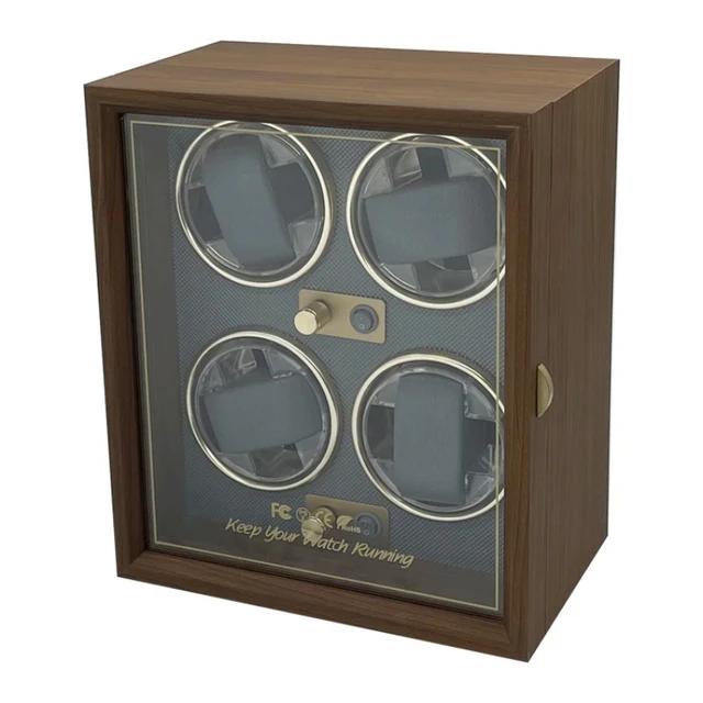 Watch Winder for Automatic Watches 6/4/3/2 Slots Watch Shaker Wooden Box Super Motor Blue LED Light Jewelry Store Display Box
