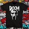 2025 Summer MF DOOM Men's T-shirt Hip-hop Men's and Women's Pure Cotton Printed Trendy Large-sized Breathable T-shirt Y2k