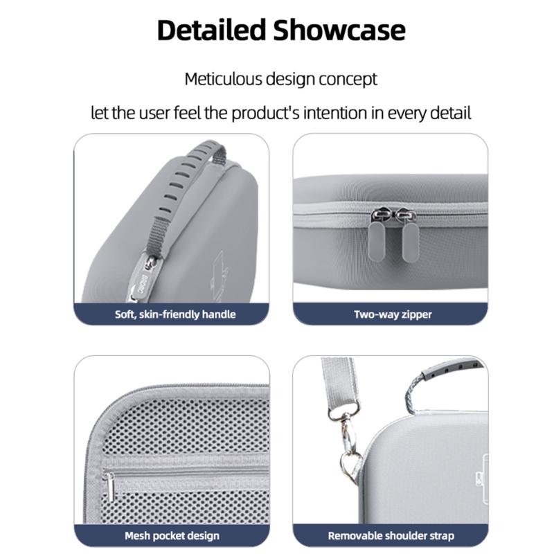 Protective Carrying Case for Mobile 7/7P Handheld Stabilizers with Soft Lining and Mesh Pocket for Accessories