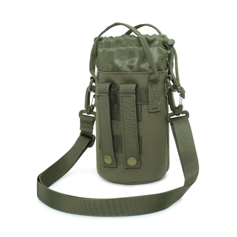 Odolné nosiče na láhev na vodu z oxfordské tkaniny s rozšiřitelným horním otvorem a užitkovou kapsou pro příslušenství k turistickým batohům