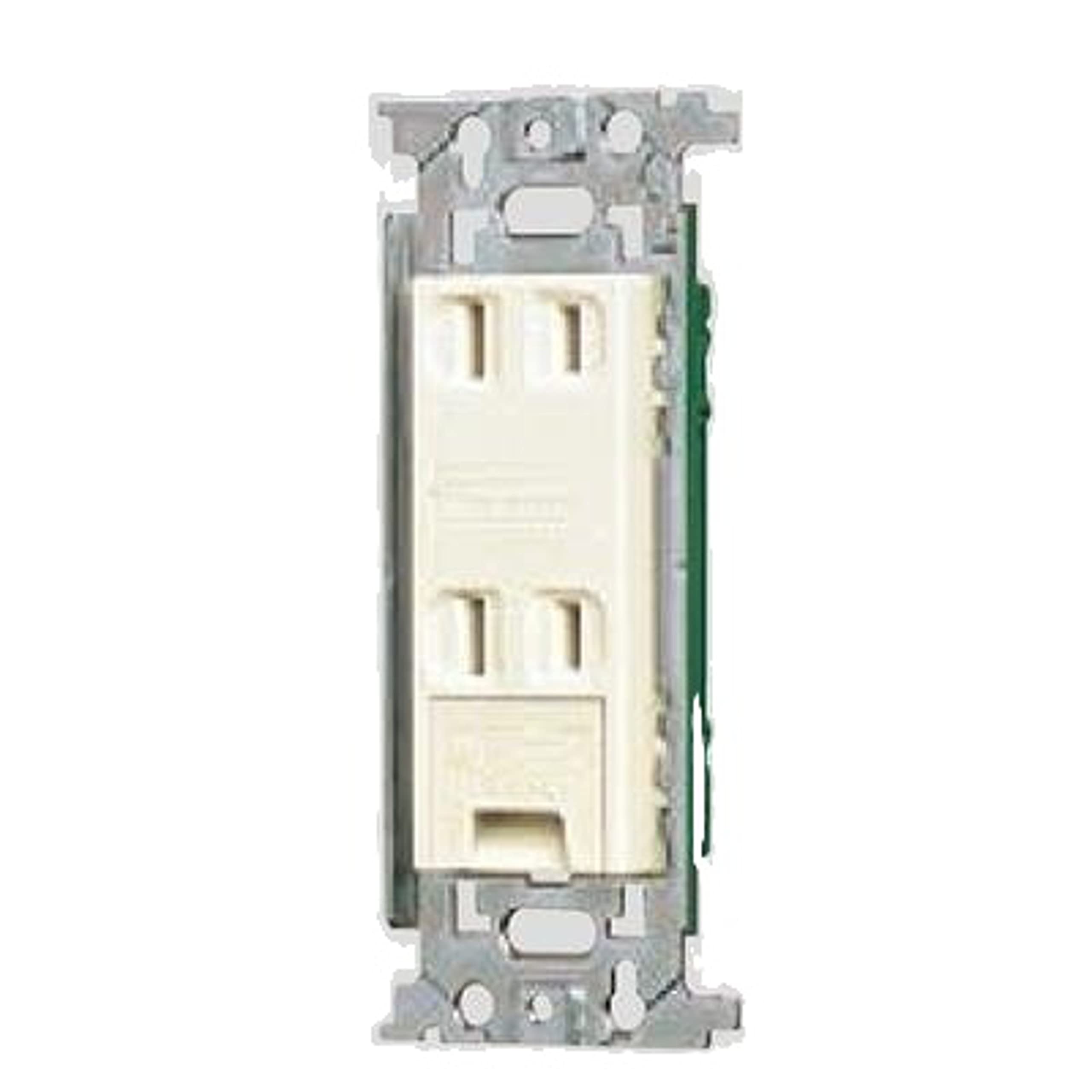 

Panasonic Double Outlet with Embedded Earth Terminal Flat Type 10 Pieces WN1532K10