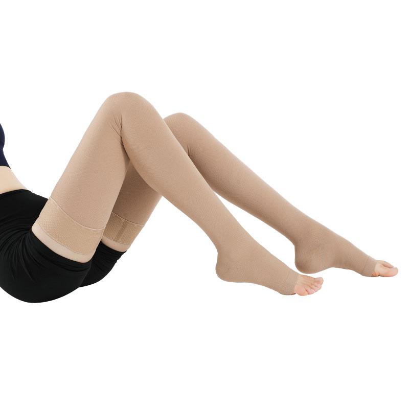 Medical-Grade Open-Toe Compression Stockings for Anti-Varicose Support and Thrombotic Vein Relief In Pregnant Women and Nurses