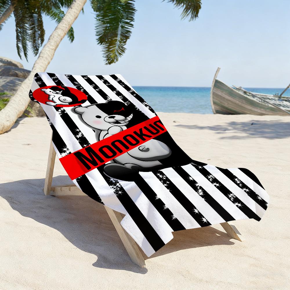 Cute D-Danganronpa M-Monokuma Game Towel Soft Pool Gift For Travel Gym Shower Camping Quick Dry Sports Large Beach Towels