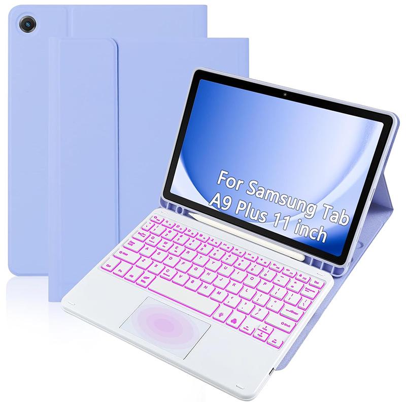 Samsung A9+ Tablet Case with Bluetooth Keyboard for 2025 A11+ Model