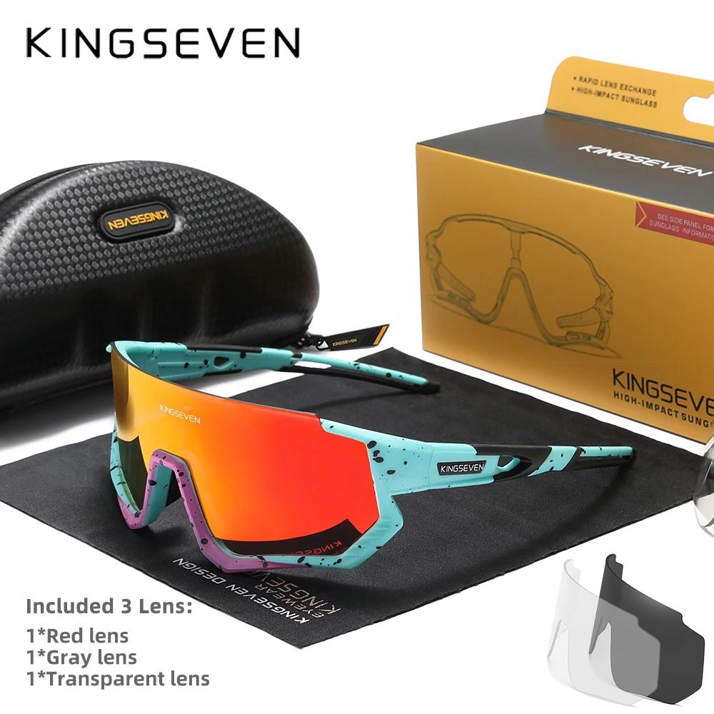 KINGSEVEN Neue Radsport-Sonnenbrille Herren Sport Damen MTB Fahrradbrille UV400 Polarisiert Angeln Schutz Brillen Outdoor