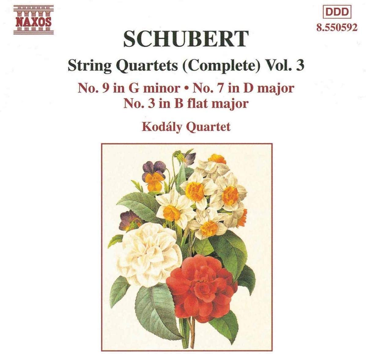 

CD KODY QT; FRANZ SCHUBERT - String Quartets 3 8550592 Naxos 1998 Europe Classical Used