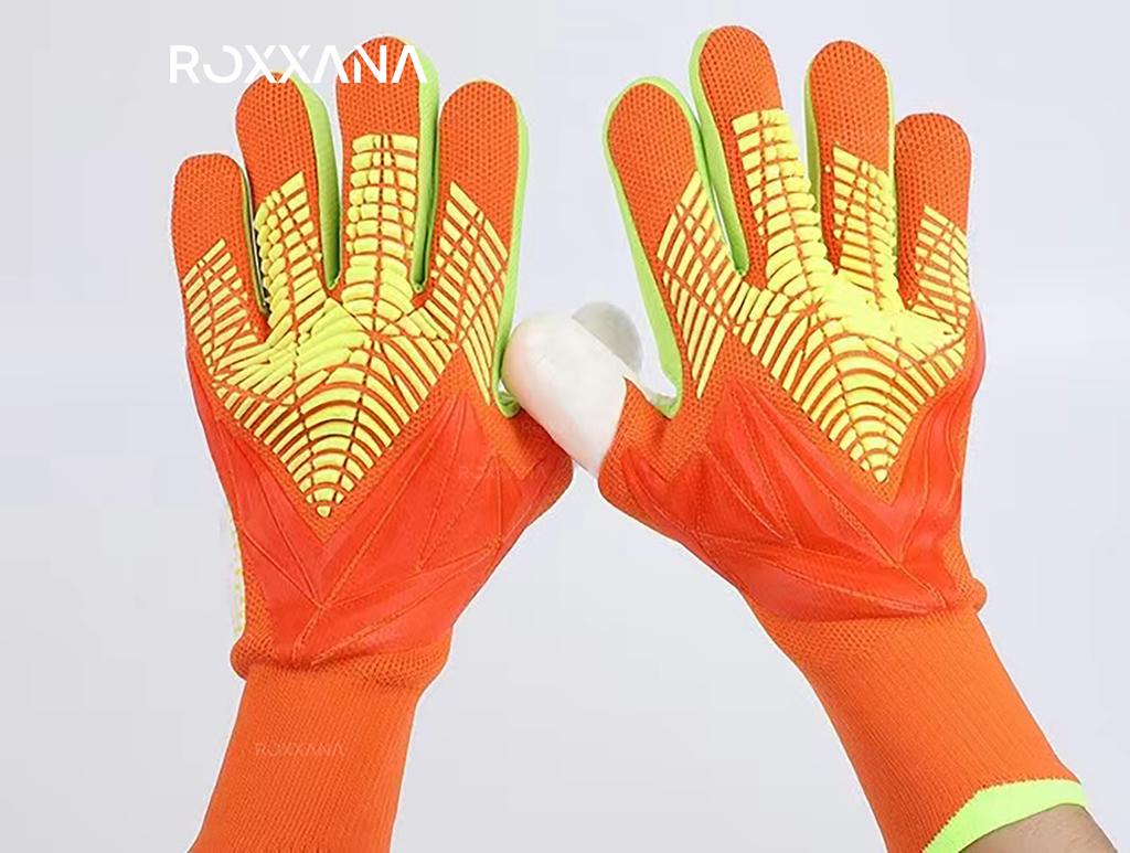 ROXXANA Herren- und Kinder-Fußballausrüstung NEU Fußball-Torwarthandschuhe Trainingsausrüstung Erwachsene Verdickter Latex-Fingerschutz.