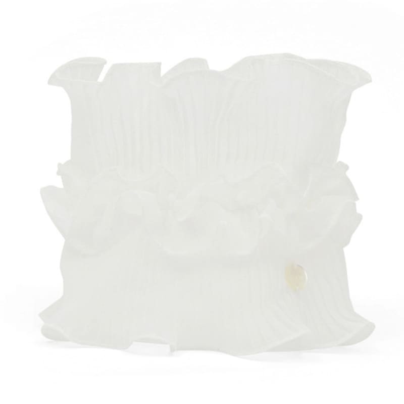 UNDERCONTROL STUDIO NECK TUBE / DOUBLE PLEATED Lace/ WHITE