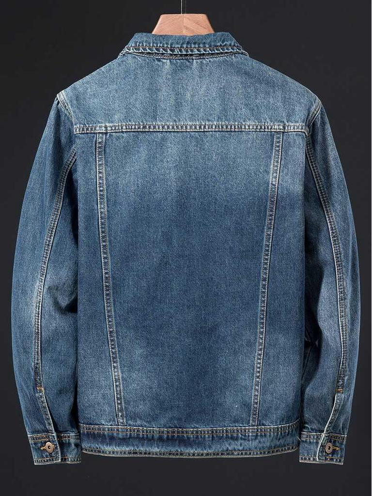 Men's 2025 Loose Fit Denim Workwear Jacket - Spring/Autumn