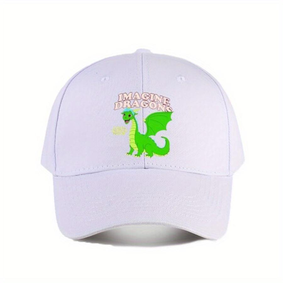 Imagine Dragons World Tour Baseball Cap with Cartoon Dragons Suitable for Both Unisex and Women and Suitable for Sunny Days