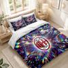 Bedding Set 1 Duvet Cover 2 Pillowcases AC Milan Print Bedroom Home Decoration