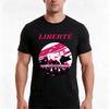 Libert Tshirt Summer Casual Cotton Tee Oversized Streetwear Tops Vintage Graphic Print Loose Fit Short Sleeve 100 Cotton