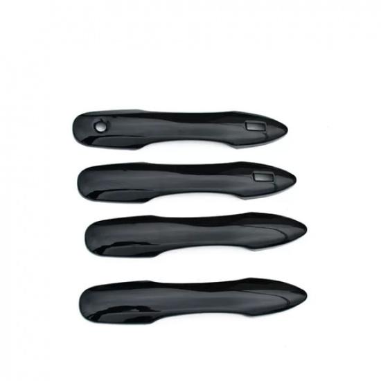 Bright black Side Car Door Handles Cover Trim 4pcs For Toyota Corolla -2024