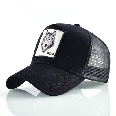 K Snapback Czapka Trucker Męska Oddychająca Siatka Czapki Baseballowe Dla Kobiet Outdoor Casualowa Czapka Baseballowa Z Naszywką Z Haftem Wilka