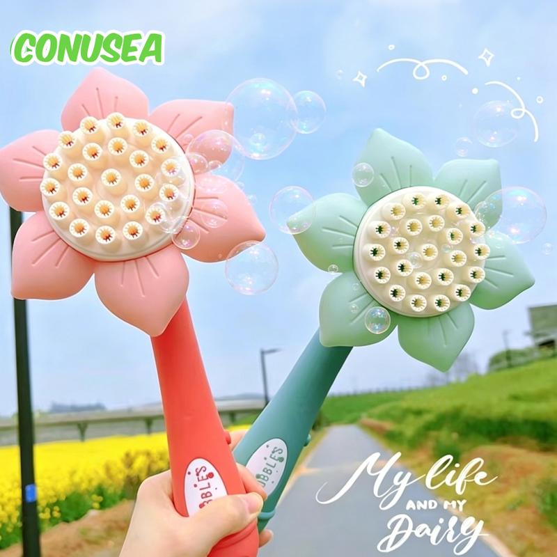 Sonnenblumen Seifenblasenmaschine Bläser Seifenblasenpistole Kinderspielzeug Kinder Party Spiele Hochzeit Outdoor Strandspielzeug für Jungen Mädchen Geschenke