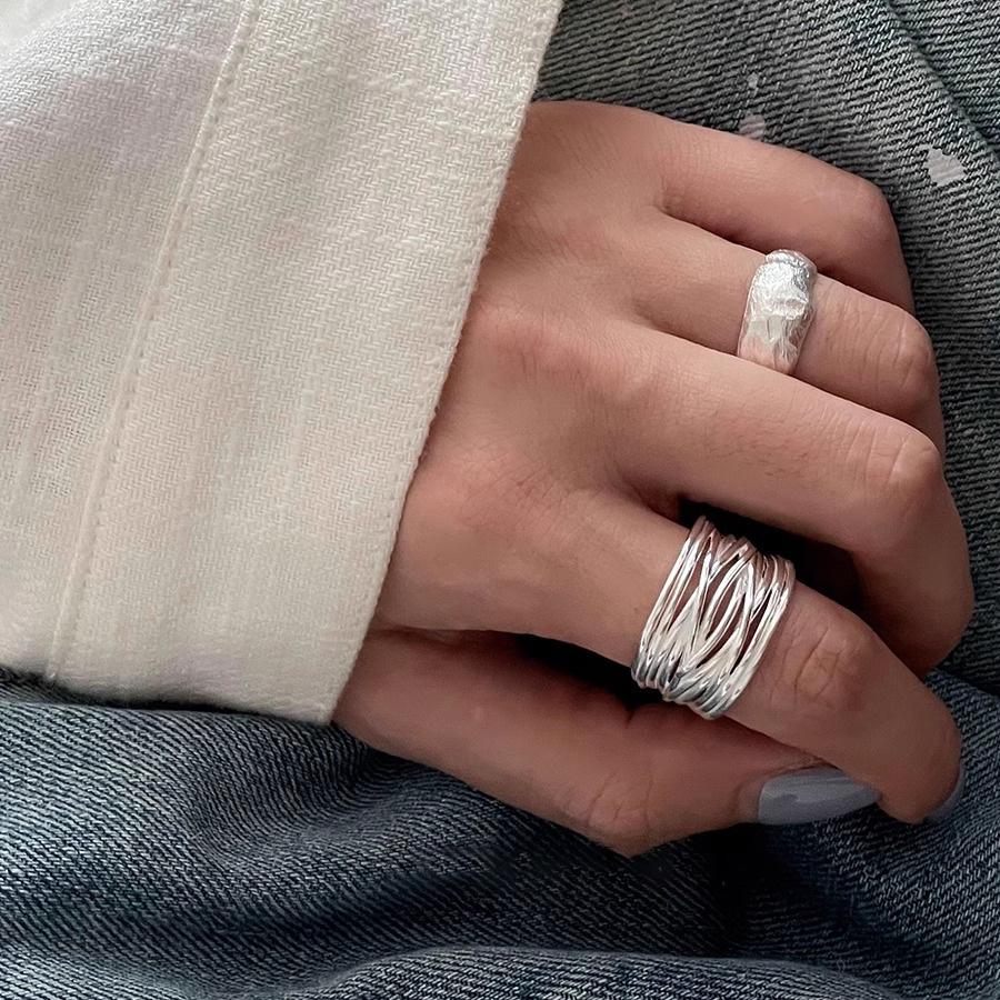 Vintage Korean Trendy Multilayered Wire Wrapped Ring For Women Perfect For Hip Hop Style