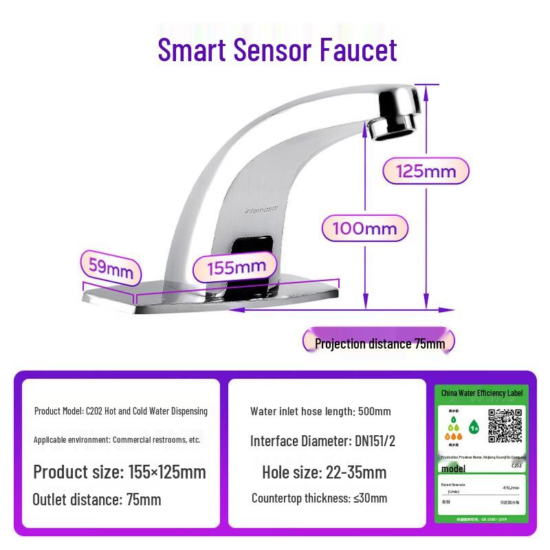 Interhasa! Smart Automatic Sensor Basin Faucet