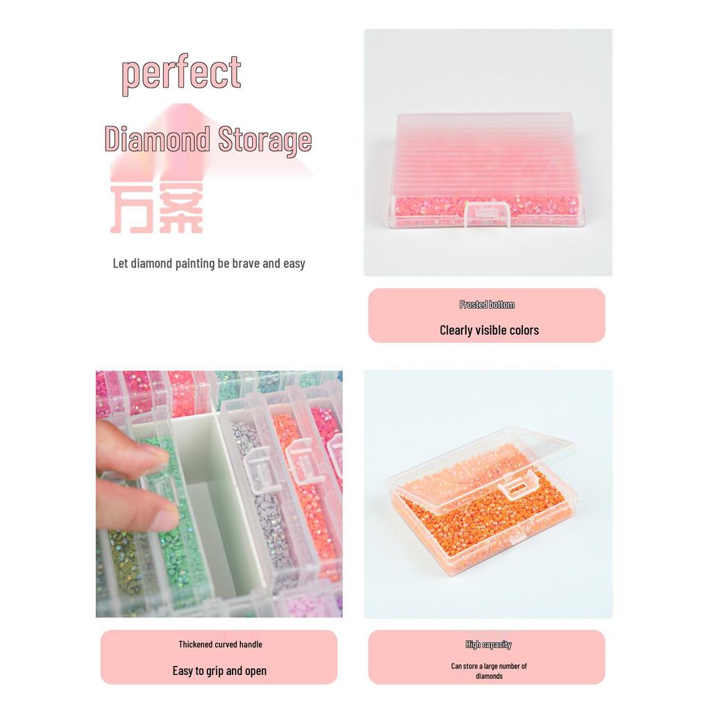 Malowanie Diamentami DIY - Taca z Klapką i Sitem do Wierteł - Nowość