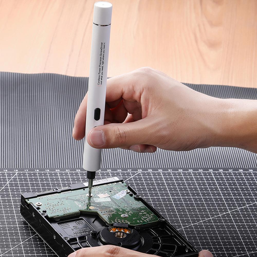 Electric Power Screwdriver Portable Cordless Magnetic Screw Driver Precision Hand Screwdriver Bit Set For Laptop PC