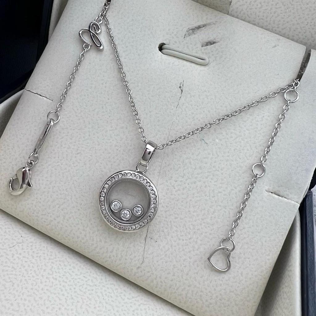 Chopin Side-Drilled Movable Three-Bead Necklace for Women
