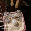 Mermaid Bubble Flowers Gem Pearl Earrings, Tahiti, Bow Star Zircon, Pearl Necklace
