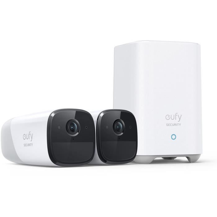 EUFY 2 overvåkningskameraer + 1 base - EufyCam2 Pro 2