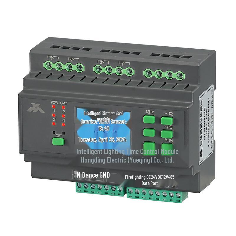 Smart 12-Channel Wireless Lighting Timer Switch with Latitude/Longitude Control for Street Lights