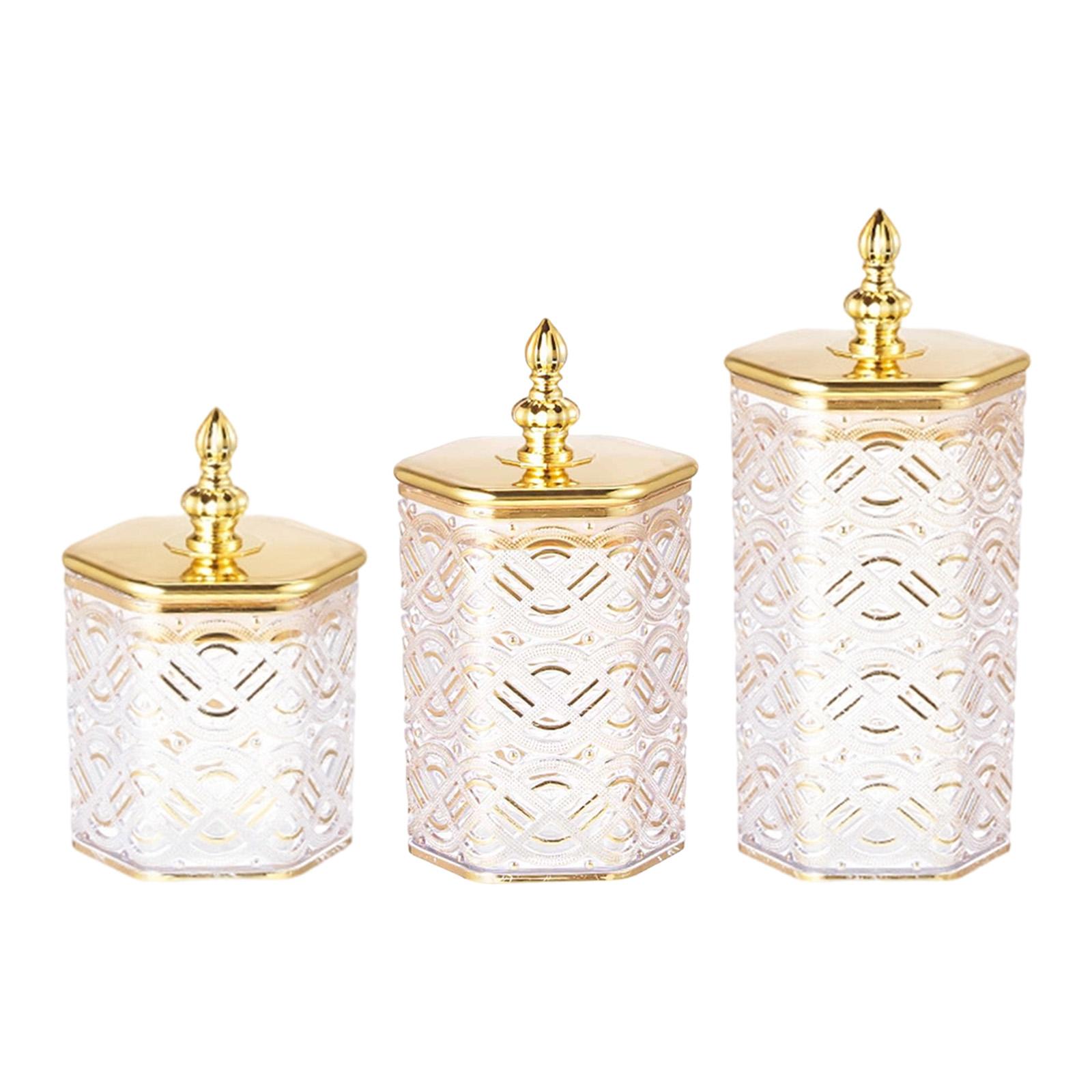 

3 шт. Банки для хранения продуктов Декоративная организация кухонной столешницы с крышками Контейнеры для конфет Кофейных зерен Макаронных изделий Закусок Хлопьев