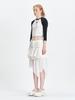Tuomio Layered Chiffon Skirt [White]