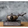 220ml Ceramic Tea Pot with Side Handle Japanese Style Coarse Pottery Kung Fu Tea Set