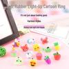 Children's LED Cartoon Light-Up Rings - Flashing Luminous Toys for Christmas Gifts