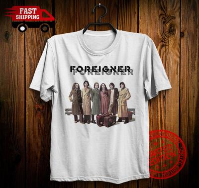 FOREIGNER Rock Band Vintage Tee Mick Jones Ian McDonald Lou Gramm Dennis Elliott Unisex T-Shirt