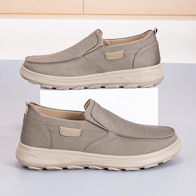 

Shoes men s spring new casual shoes high-end breathable cloth shoes 44 хакі