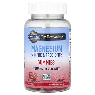Magnesium Free & Probiotic Gummies, Raspberry Flavor, 60 Gummies