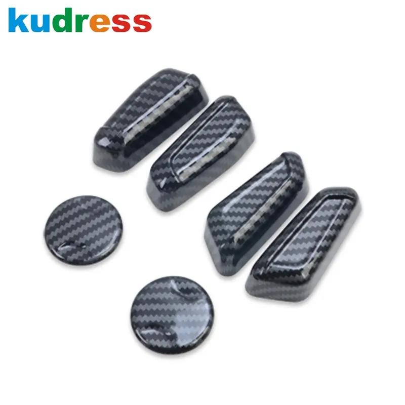 For Hyundai Tucson    2024 Carbon Fiber Car Seat Adjustment Switch Control Button Cover Trim Interior Accessories