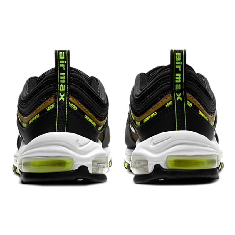 Nike X Undefeated Air Max 97 'Black Volt' Sneakers Casual Shoes DC4830-001
