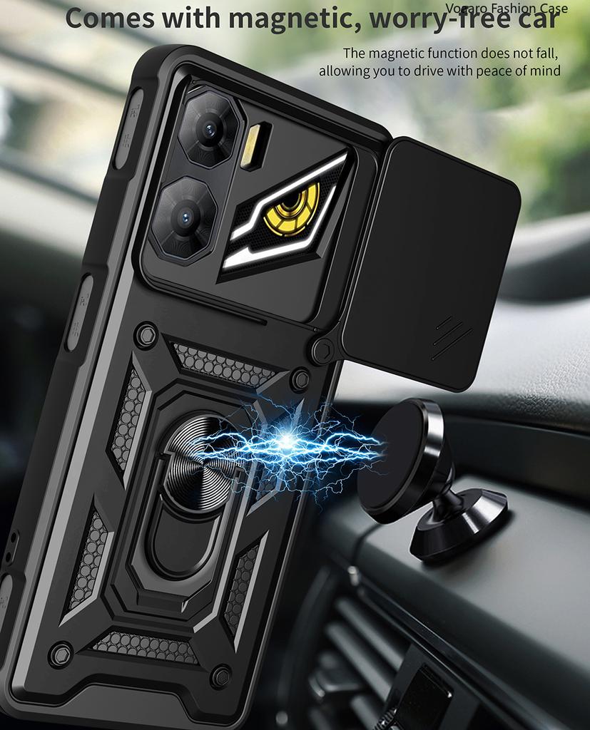 Slide Lens Armor Funda for ZTE Nubia Neo 3 5G Case for ZTE Nubia Neo3 5G Case Magnetic Ring Stand Holder Shockproof Cover