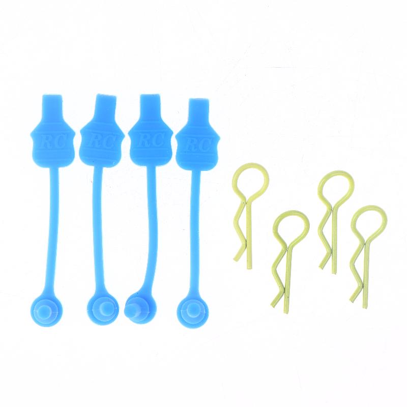 4Pcs For 1/10 1/8 Scale Rc Model Car Arrma Granite Kraton 6S Upgrade Parts Silicone Body Clips Retainer