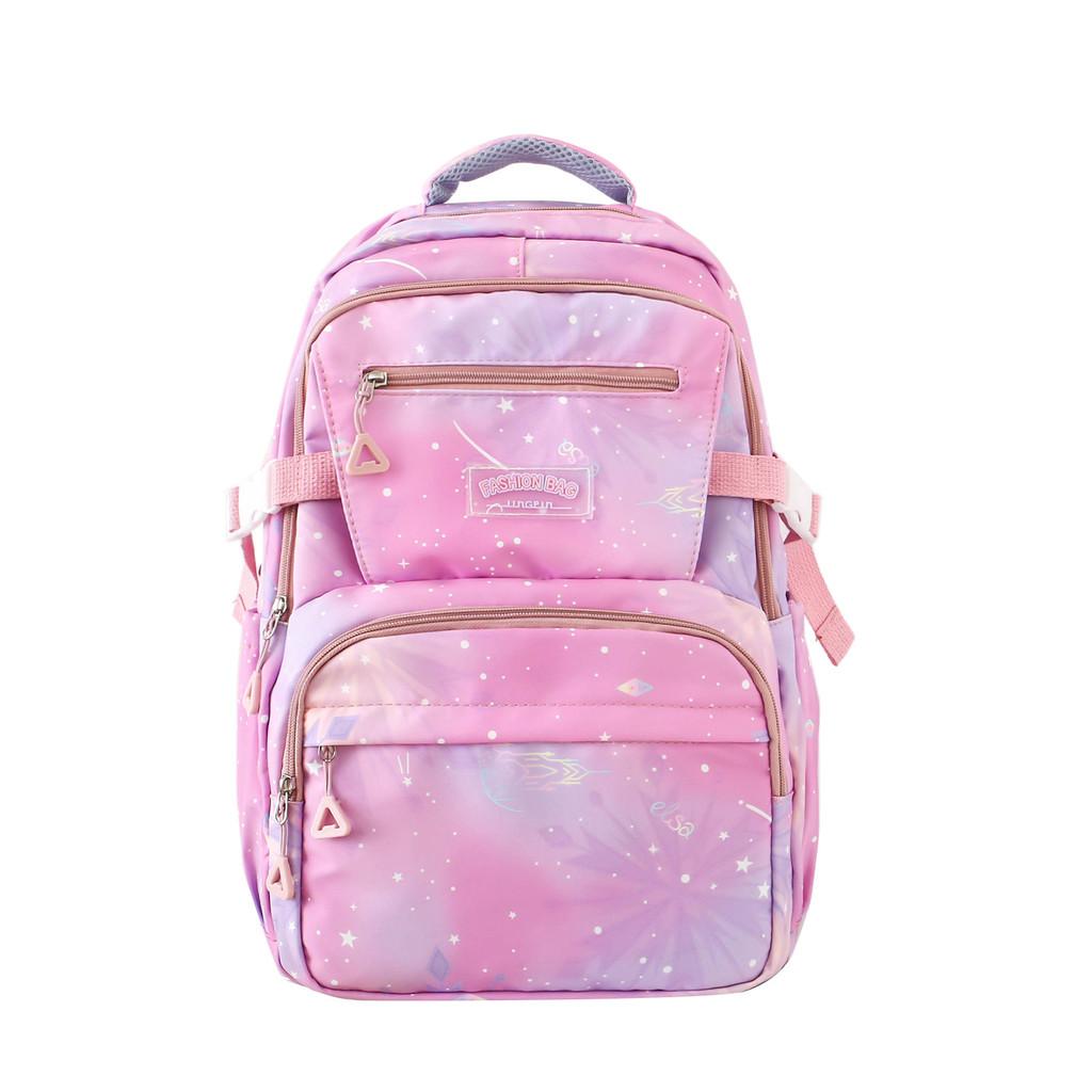 Oxford Fabric Star Pattern Backpack With Breathable Laptop Compartment Teens For