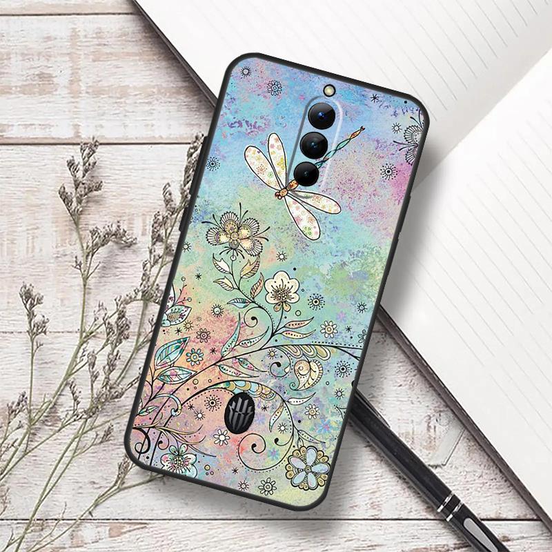 Dragonfly Animal Art Case For ZTE Nubia Red Magic 11 10S 9S 8S 8 9 10 Pro Plus 7 6S 7S Pro RedMagic 10 Air Cover