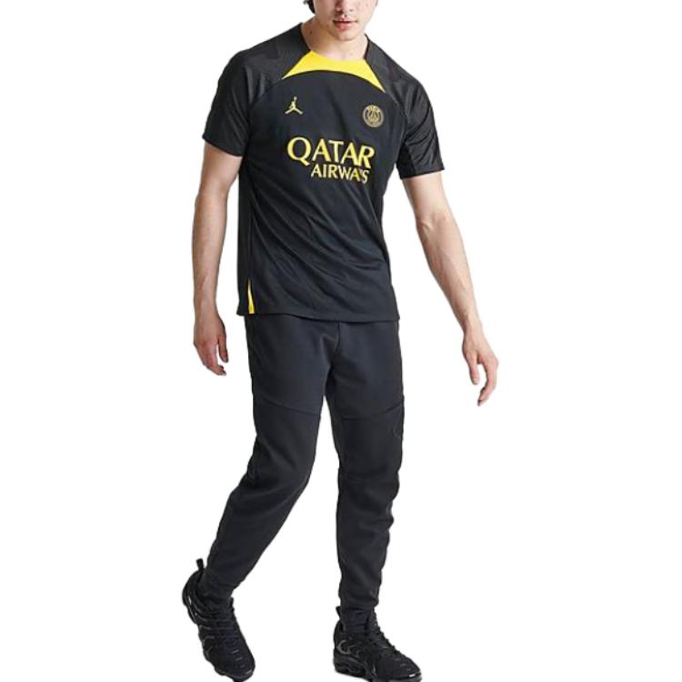Jordan Paris Saint-Germain Strike Trikot Schwarz/Tourgelb Herren Streetwear DR4590-011
