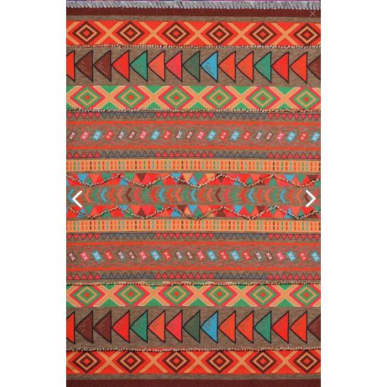 

Rustic Multy 4006 Ковер из 100% натуральной ткани с разноцветным помпоном 80*150 cm