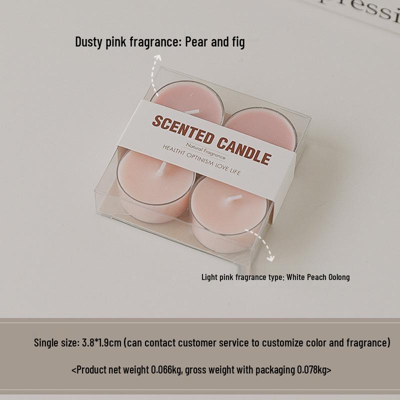 Colorful Aromatherapy Tea Light Scented Candles - Handmade, 8-Hour Mini Atmosphere Boosters
