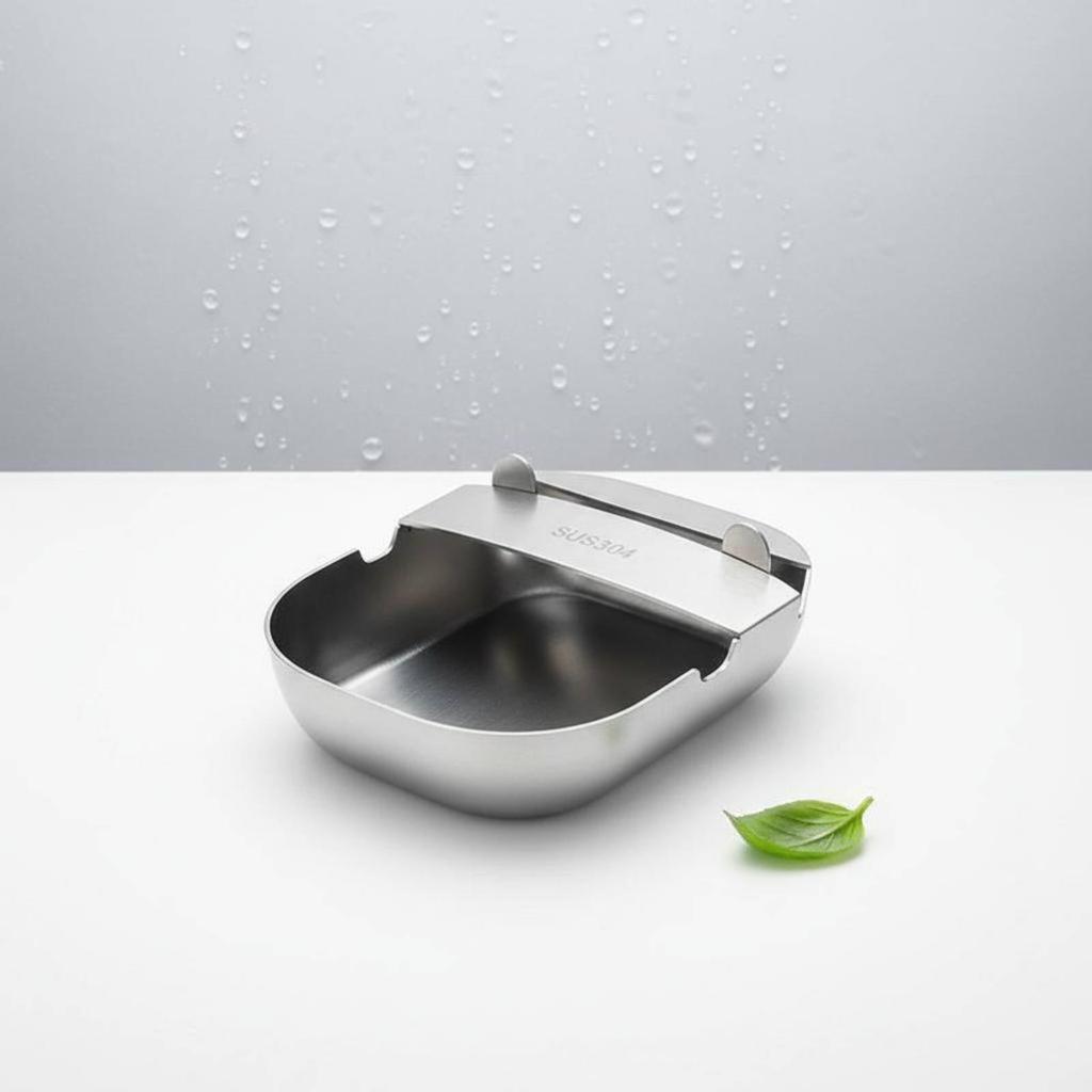 Pot Lid and Spoon Rest MultiFunctional Countertop Utensil Stand Space Saving Stainless Steel Ladle